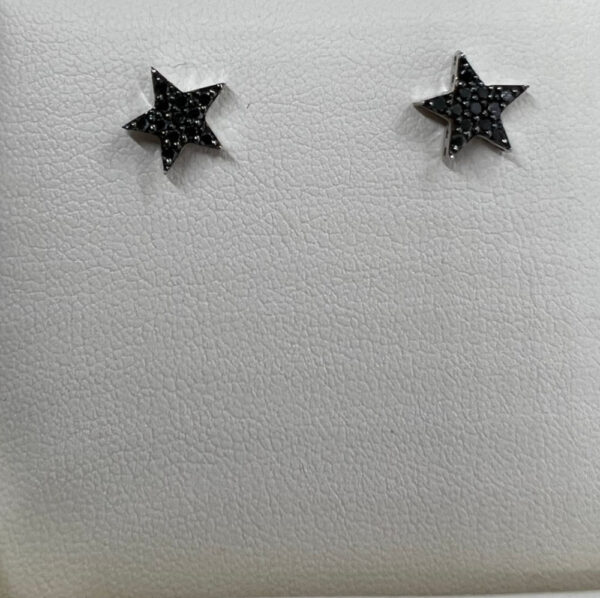 Orecchini con brillanti neri